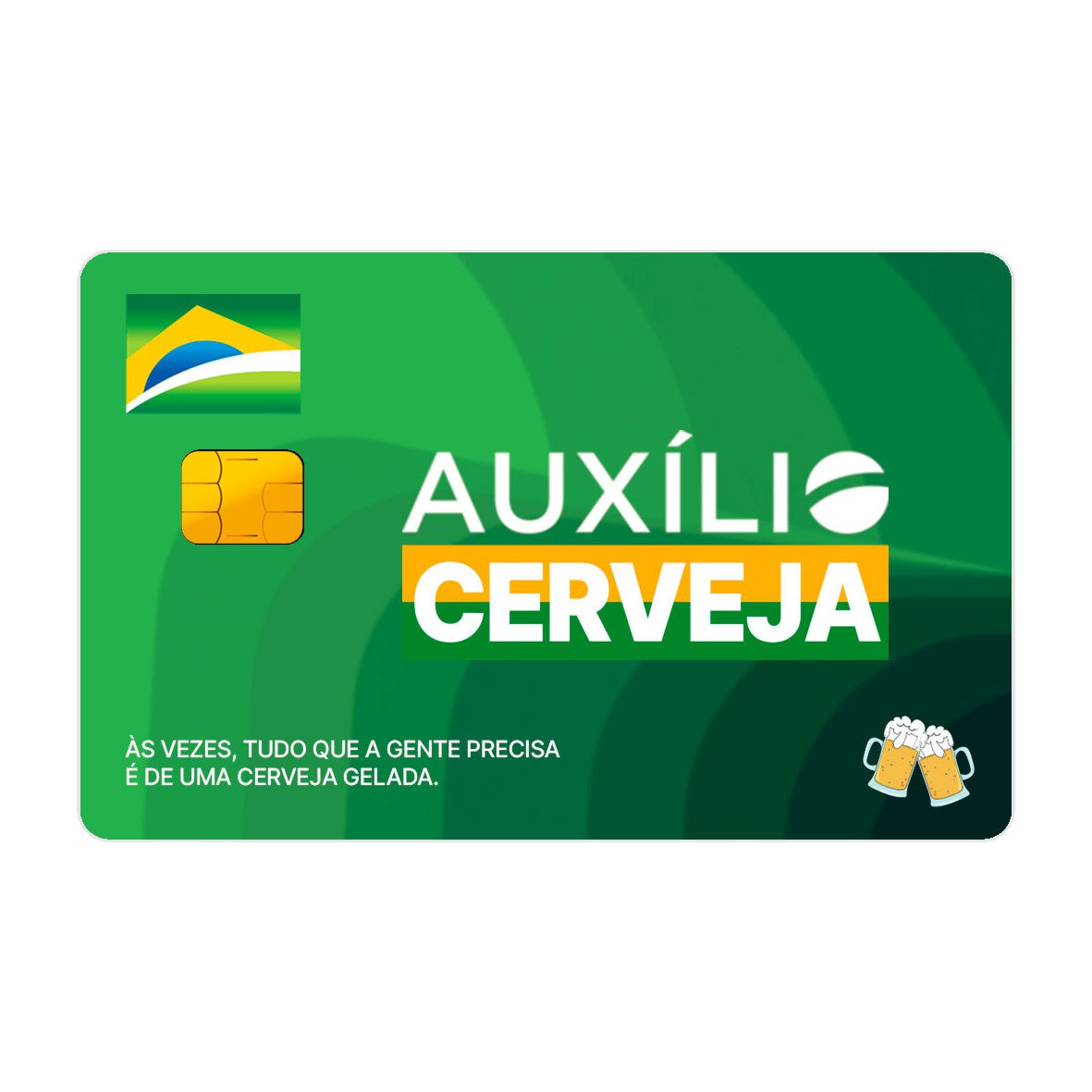 CAPACARD - Película Adesiva Para Cartão - Auxílio Cerveja CAPACARD - Película Adesiva Para Cartão - Auxílio Cerveja